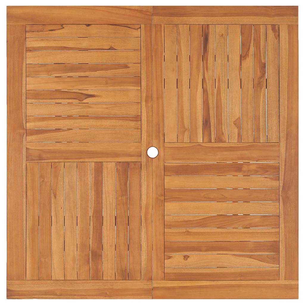 Τραπεζαρία Κήπου 110 x 110 x 75 εκ. από Μασίφ Ξύλο Teak