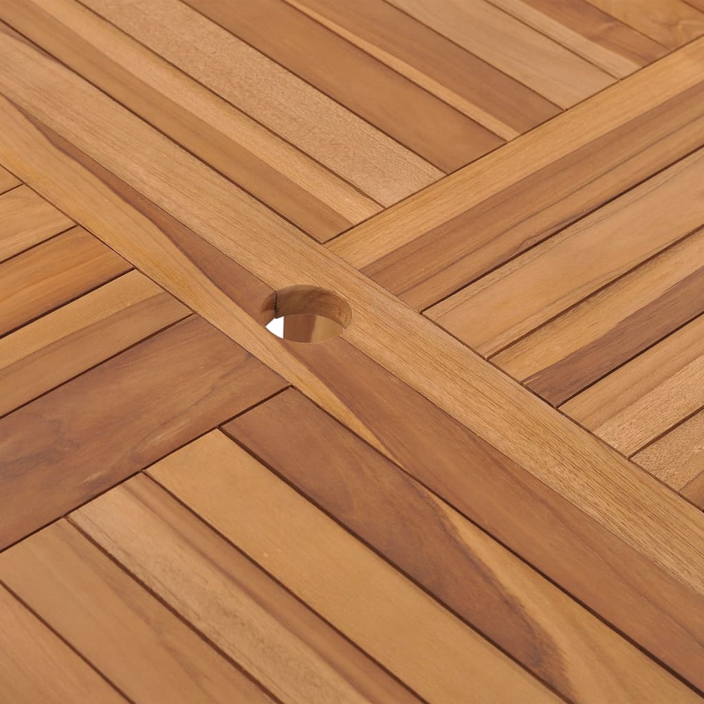 Τραπεζαρία Κήπου 110 x 110 x 75 εκ. από Μασίφ Ξύλο Teak