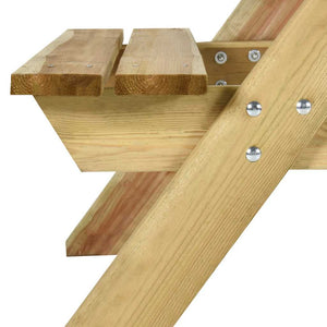 Τραπέζι Πικ-νικ με Παγκάκια 110x123x73 εκ. Εμποτ. Ξύλο Πεύκου