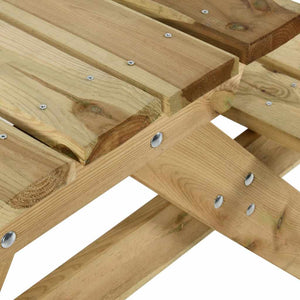 Τραπέζι Πικ-νικ με Παγκάκια 220x122x72 εκ. Εμποτ. Ξύλο Πεύκου