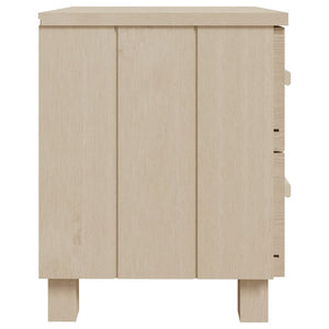 Κομοδίνο HAMAR Καφέ Μελί 40 x 35 x 44,5 εκ. Μασίφ Ξύλο Πεύκου