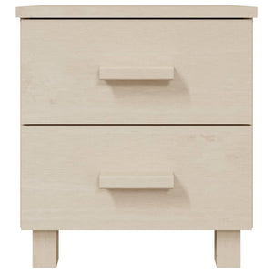Κομοδίνα HAMAR 2 Τεμ. Μελί 40x35x44,5 εκ. Μασίφ Ξύλο Πεύκου