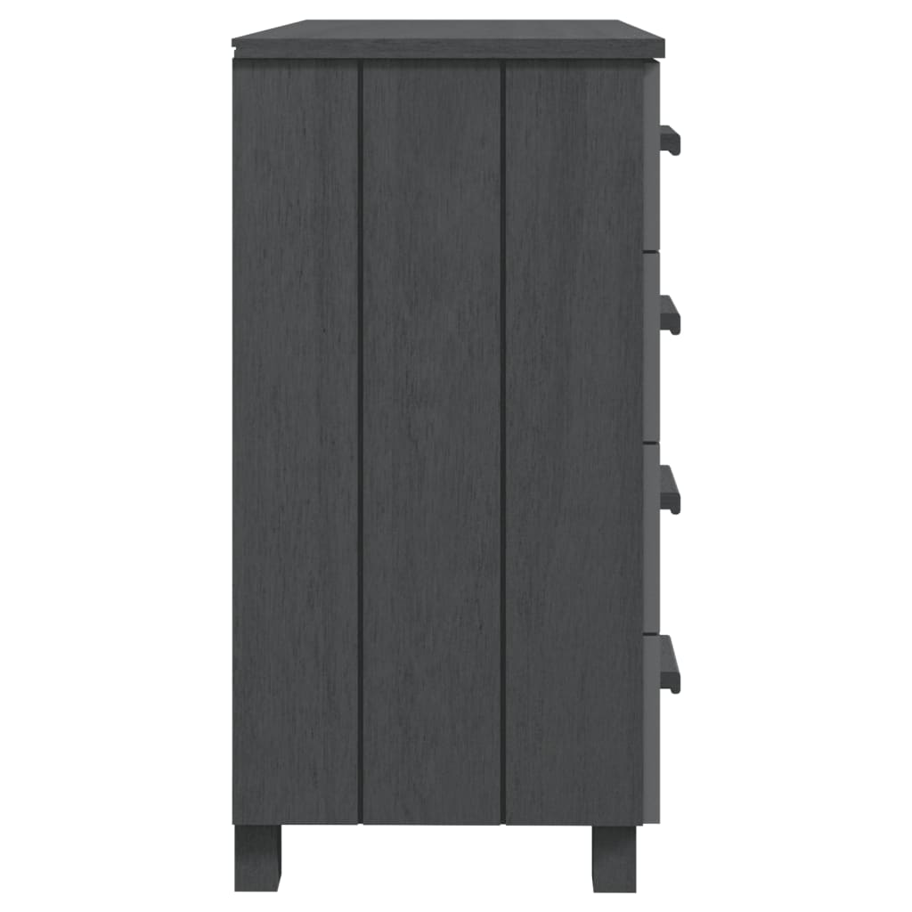 Συρταριέρα HAMAR Σκ. Γκρι 79 x 40 x 80εκ. από Μασίφ Ξύλο Πεύκου