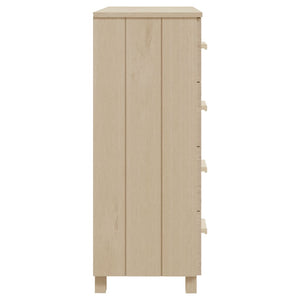 Συρταριέρα HAMAR Καφέ Μελί 79 x 40 x 103,5εκ. Μασίφ Ξύλο Πεύκου