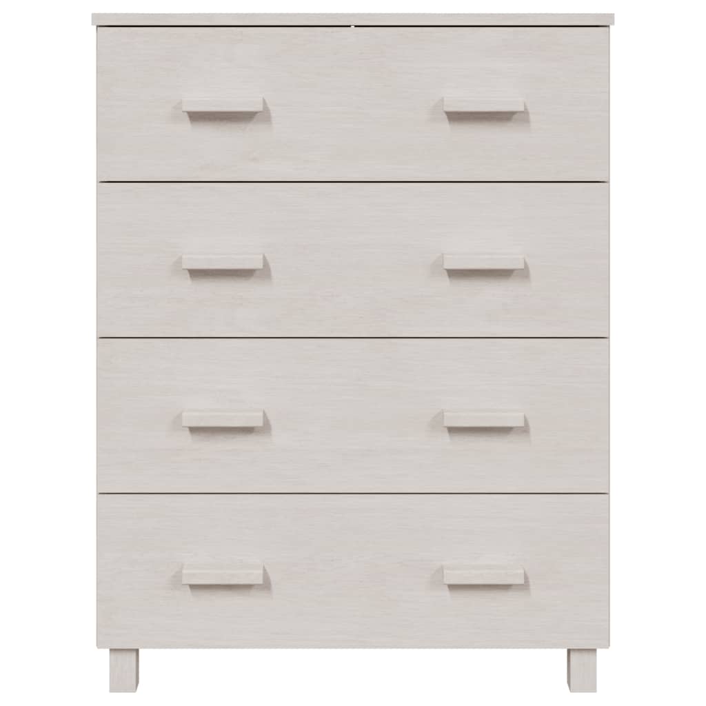 Συρταριέρα HAMAR Λευκή 79 x 40 x 103,5εκ. από Μασίφ Ξύλο Πεύκου