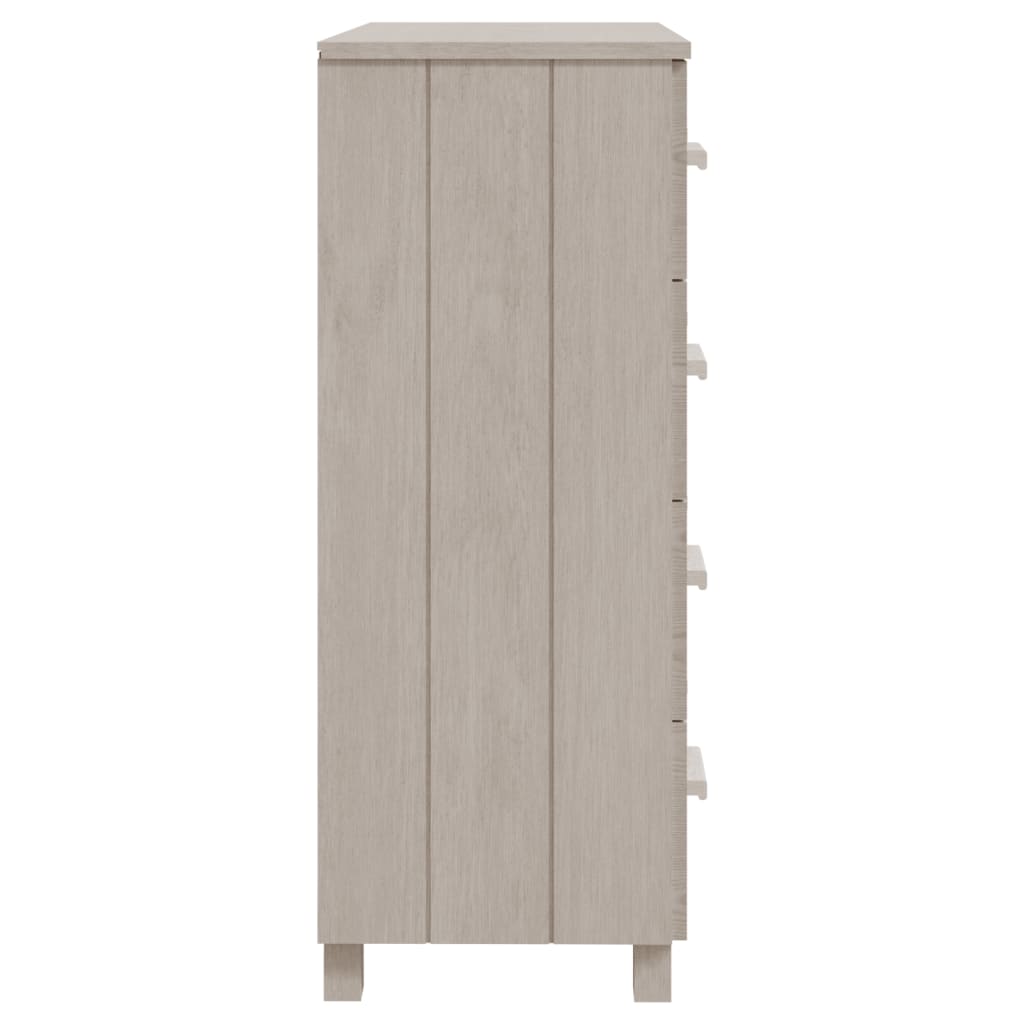 Συρταριέρα HAMAR Λευκή 79 x 40 x 103,5εκ. από Μασίφ Ξύλο Πεύκου