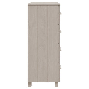 Συρταριέρα HAMAR Λευκή 79 x 40 x 103,5εκ. από Μασίφ Ξύλο Πεύκου