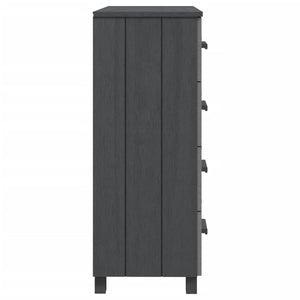 Συρταριέρα HAMAR Σκ.. Γκρι 79x40x103,5εκ. από Μασίφ Ξύλο Πεύκου - Pakobazaar
