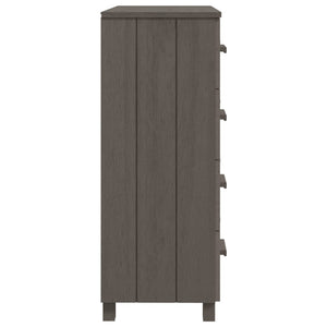 Συρταριέρα HAMAR Αν. Γκρι 79x40x103,5εκ. από Μασίφ Ξύλο Πεύκου