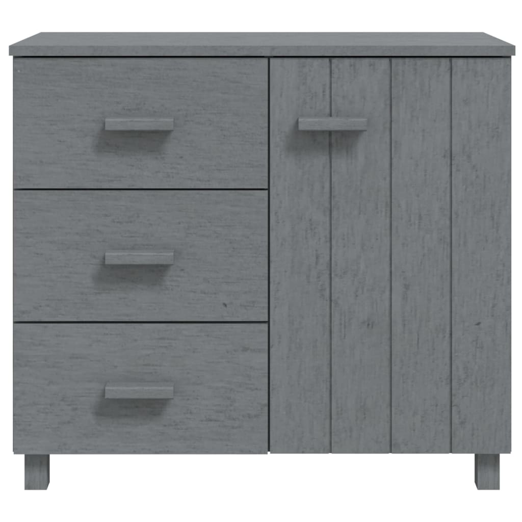 Συρταριέρα HAMAR Σκ. Γκρι 90 x 40 x 80 εκ. Μασίφ Ξύλο Πεύκου