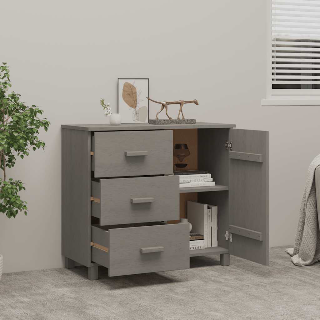 Συρταριέρα HAMAR Αν. Γκρι 90 x 40 x 80 εκ. Μασίφ Ξύλο Πεύκου