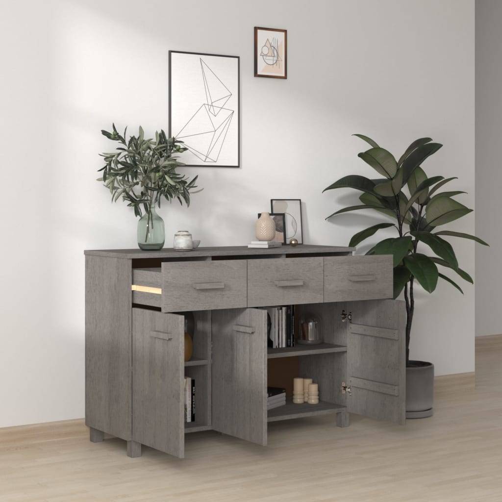 Συρταριέρα HAMAR Αν. Γκρι 113 x 40 x 80εκ. Μασίφ Ξύλο Πεύκου
