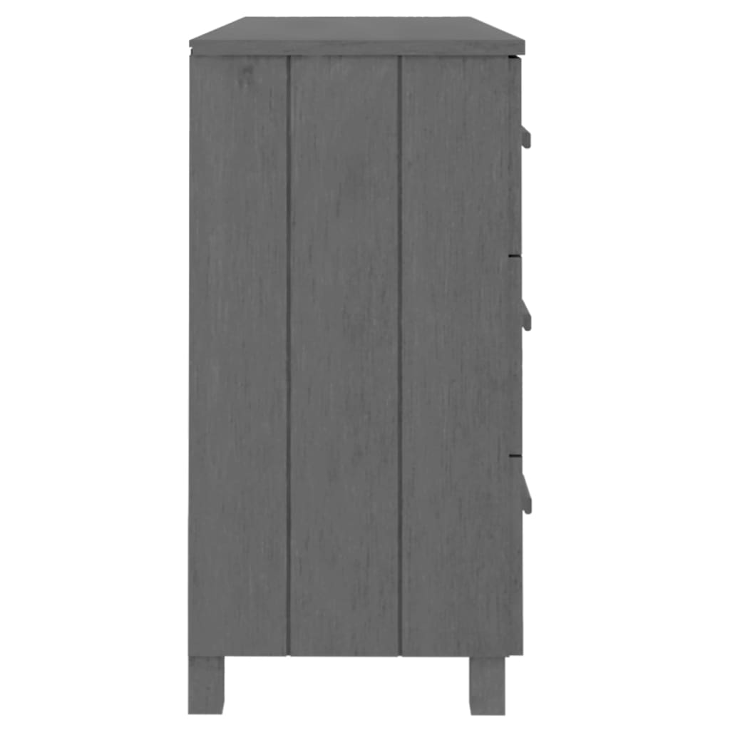 Συρταριέρα HAMAR Σκ. Γκρι 113 x 40 x 80εκ. Μασίφ Ξύλο Πεύκου