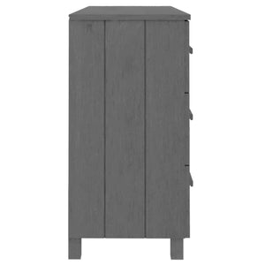 Συρταριέρα HAMAR Σκ. Γκρι 113 x 40 x 80εκ. Μασίφ Ξύλο Πεύκου
