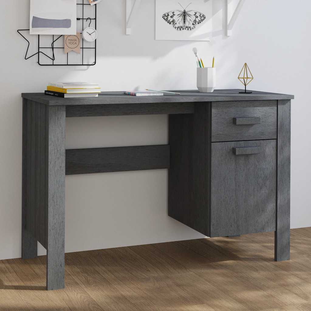 Γραφείο HAMAR Σκ. Γκρι 113 x 50 x 75 εκ. Μασίφ Ξύλο Πεύκου