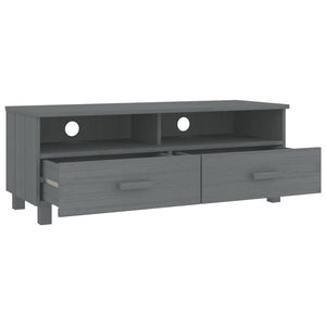 Έπιπλο Τηλεόρασης HAMAR Σκ. Γκρι 106x40x40εκ. Μασίφ Ξύλο Πεύκου