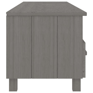 Έπιπλο Τηλεόρασης HAMAR Αν. Γκρι 158x40x40εκ. Μασίφ Ξύλο Πεύκου