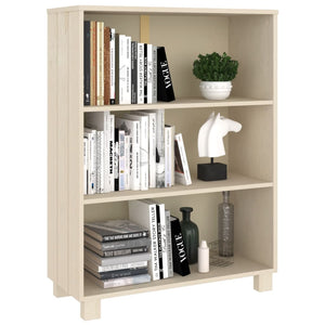 Βιβλιοθήκη HAMAR Καφέ Μελί 85 x 35 x 112 εκ. Μασίφ Ξύλο Πεύκου