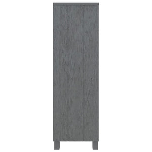 Βιβλιοθήκη HAMAR Σκ. Γκρι 85 x 35 x 112 εκ. Μασίφ Ξύλο Πεύκου
