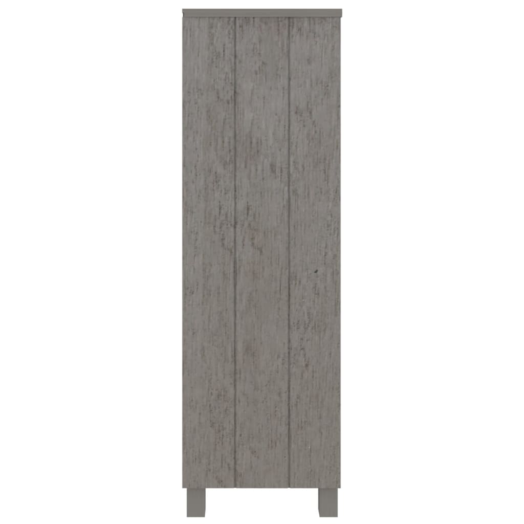 Βιβλιοθήκη HAMAR Αν. Γκρι 85 x 35 x 112 εκ. Μασίφ Ξύλο Πεύκου