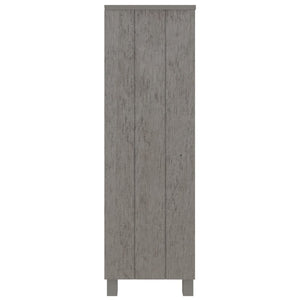 Βιβλιοθήκη HAMAR Αν. Γκρι 85 x 35 x 112 εκ. Μασίφ Ξύλο Πεύκου