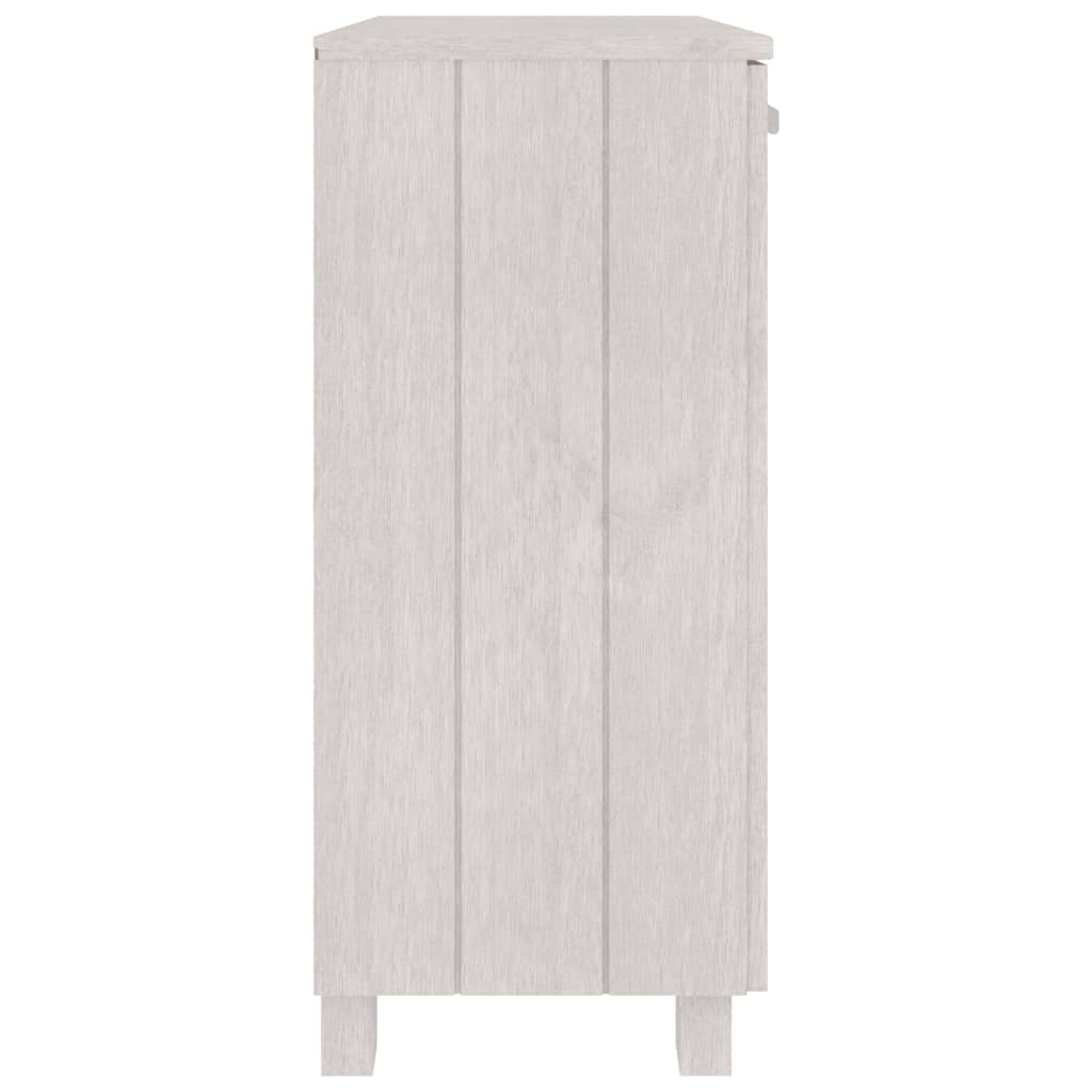 Ντουλάπι HAMAR Λευκό 85 x 35 x 80 εκ. από Μασίφ Ξύλο Πεύκου