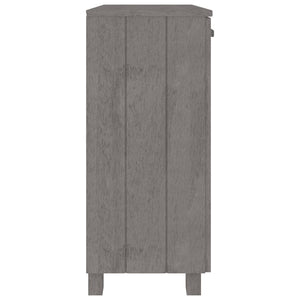 Ντουλάπι HAMAR Αν. Γκρι 85 x 35 x 80 εκ. από Μασίφ Ξύλο Πεύκου