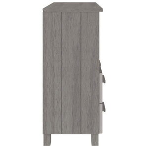 Ντουλάπι HAMAR Αν. Γκρι 85 x 35 x 80 εκ. από Μασίφ Ξύλο Πεύκου