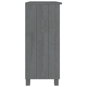 Ντουλάπι HAMAR Σκ. Γκρι 85 x 35 x 80 εκ. από Μασίφ Ξύλο Πεύκου