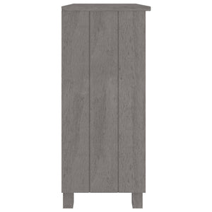 Ντουλάπι HAMAR Αν. Γκρι 85 x 35 x 80 εκ. από Μασίφ Ξύλο Πεύκου