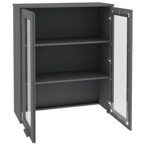 Πάνω Μέρος Ντουλαπιού HAMAR Γκρι 85x35x100 εκ. Μασίφ Πεύκο