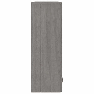 Πάνω Μέρος Ντουλαπιού HAMAR Αν. Γκρι 85x35x100 εκ. Μασίφ Πεύκο