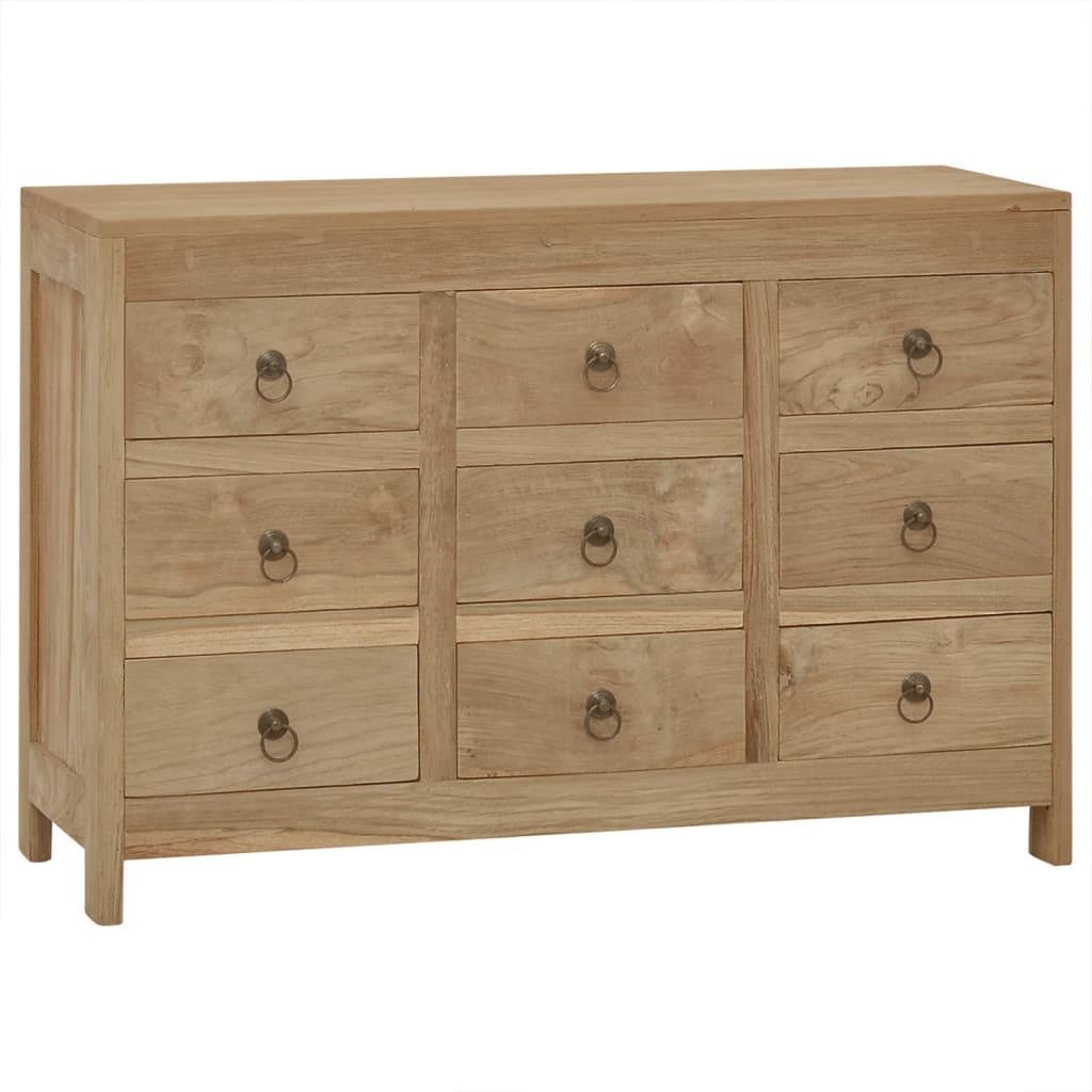 Συρταριέρα 80 x 30 x 55 εκ. από Μασίφ Ξύλο Teak - Pakobazaar
