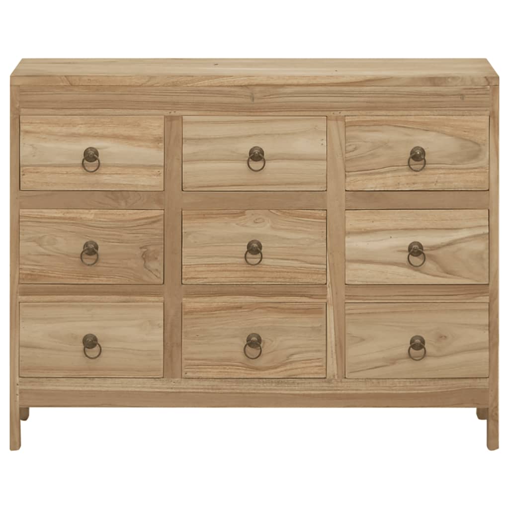Συρταριέρα 80 x 30 x 55 εκ. από Μασίφ Ξύλο Teak - Pakobazaar