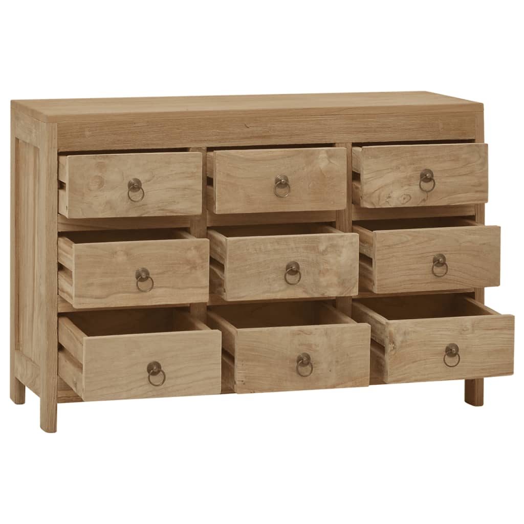 Συρταριέρα 80 x 30 x 55 εκ. από Μασίφ Ξύλο Teak - Pakobazaar
