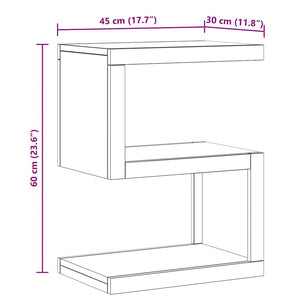 Τραπεζάκι Βοηθητικό 45 x 30 x 60 εκ. από Μασίφ Ξύλο Teak - Pakobazaar