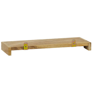 Ράφια Τοίχου 2 τεμ. 40 x 15 x 4 εκ. από Μασίφ Ξύλο Teak