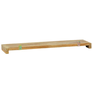 Ράφια Τοίχου 2 τεμ. 60 x 15 x 4 εκ. από Μασίφ Ξύλο Teak