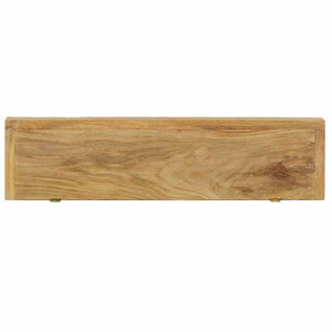 Ράφια Τοίχου 2 τεμ. 60 x 15 x 4 εκ. από Μασίφ Ξύλο Teak