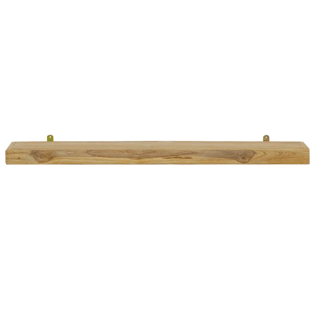 Ράφια Τοίχου 2 τεμ. 90 x 15 x 4 εκ. από Μασίφ Ξύλο Teak