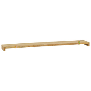 Ράφια Τοίχου 2 τεμ. 90 x 15 x 4 εκ. από Μασίφ Ξύλο Teak