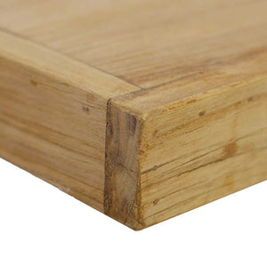 Ράφια Τοίχου 2 τεμ. 90 x 15 x 4 εκ. από Μασίφ Ξύλο Teak