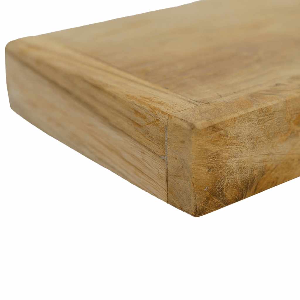 Ράφια Τοίχου 2 τεμ. 110 x 15 x 4 εκ. από Μασίφ Ξύλο Teak