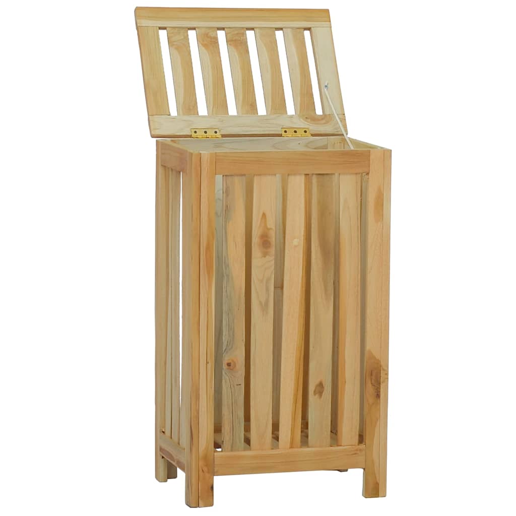 Καλάθι Άπλυτων 35 x 25 x 60 εκ. από Μασίφ Ξύλο Teak