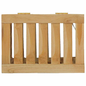 Καλάθι Άπλυτων 35 x 25 x 60 εκ. από Μασίφ Ξύλο Teak