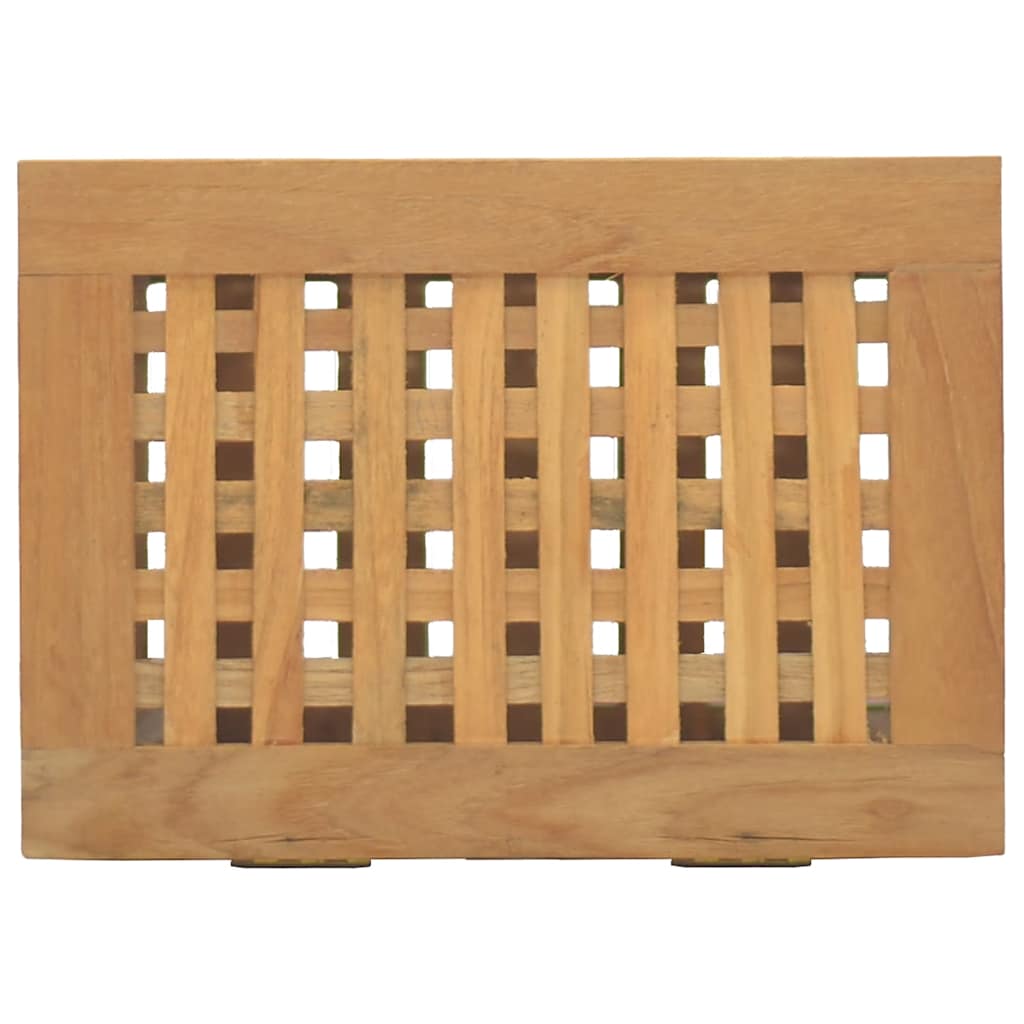 Καλάθι Άπλυτων 35 x 25 x 60 εκ. από Μασίφ Ξύλο Teak