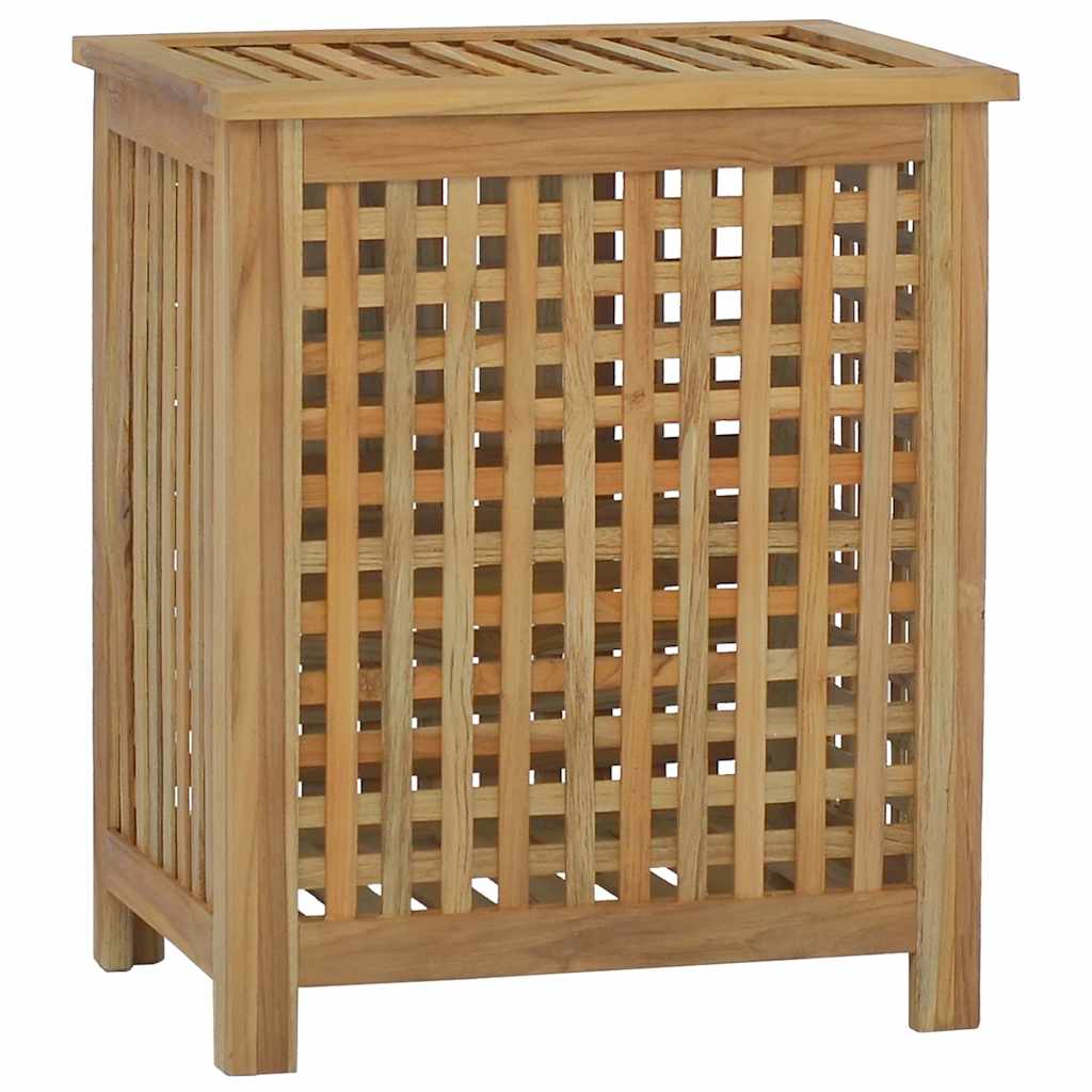 Καλάθι Άπλυτων 50x35x60 εκ. από Μασίφ Ξύλο Teak