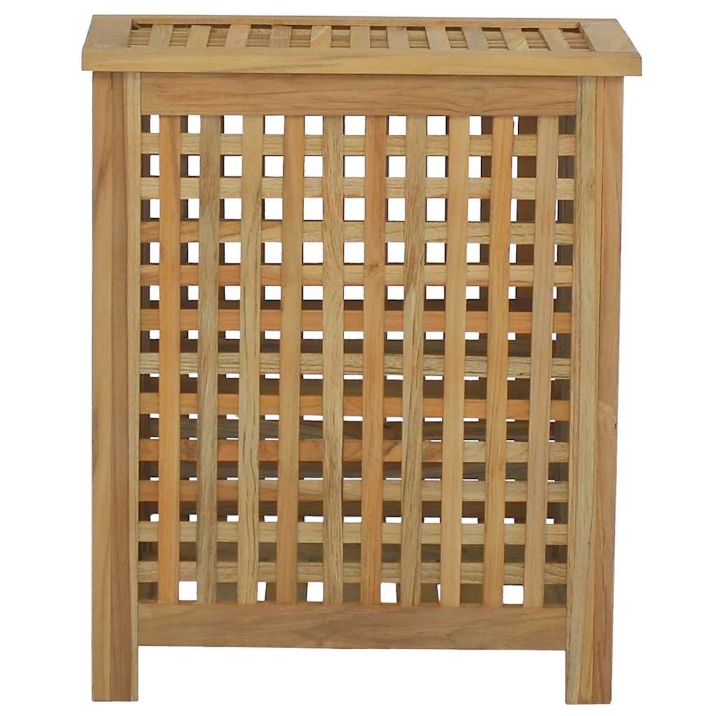 Καλάθι Άπλυτων 50x35x60 εκ. από Μασίφ Ξύλο Teak