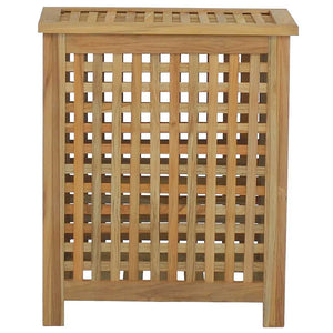 Καλάθι Άπλυτων 50x35x60 εκ. από Μασίφ Ξύλο Teak