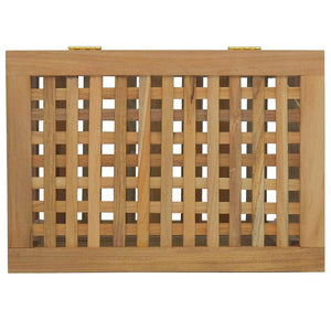 Καλάθι Άπλυτων 50x35x60 εκ. από Μασίφ Ξύλο Teak
